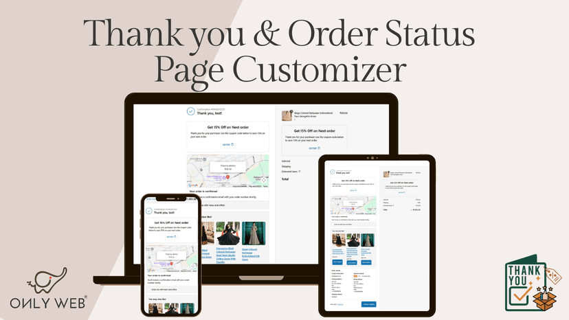 Shopify ThankYou Page Customizer